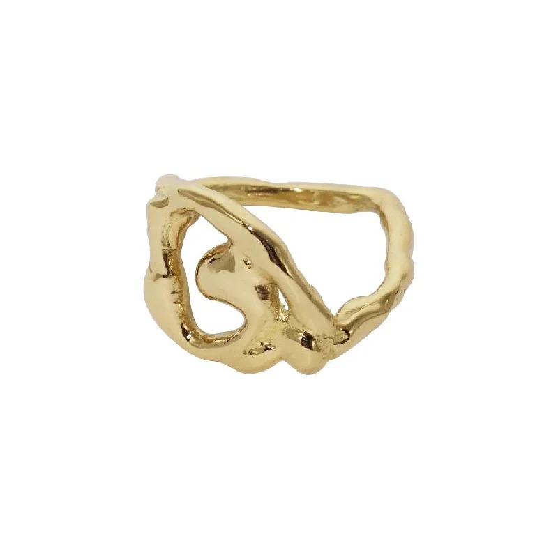 Lunar Maze 14K Gold Ring