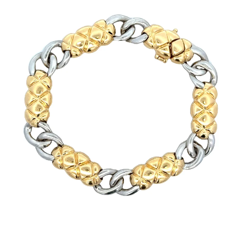 Platinum and 18k Yellow Gold Bracelet