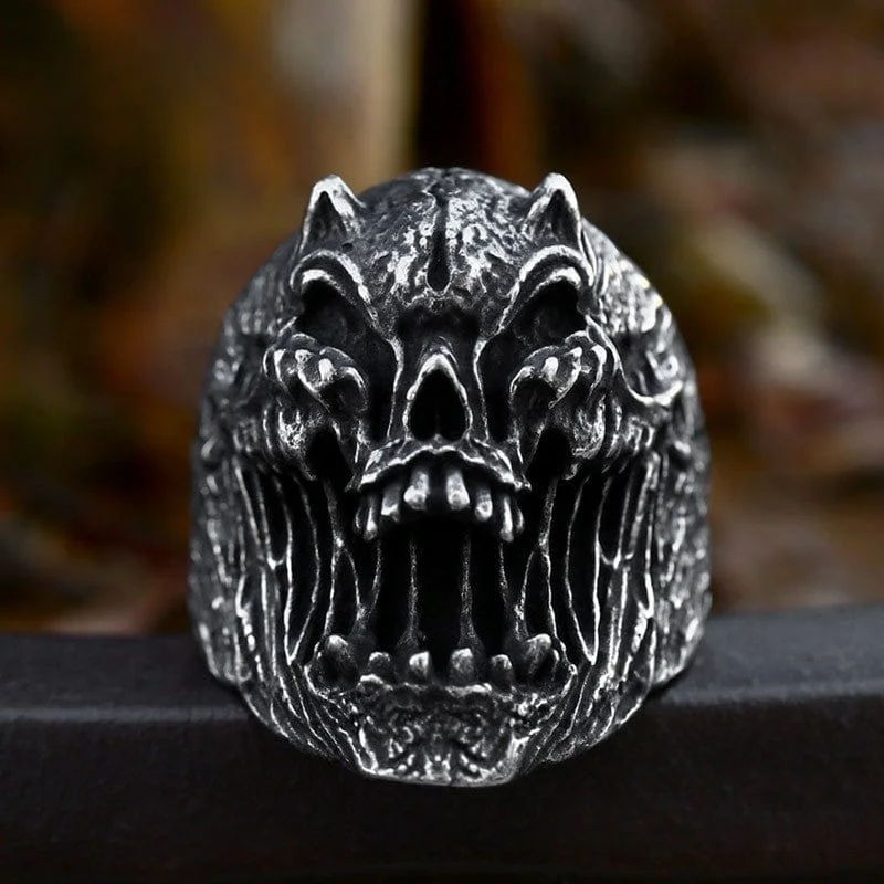 Men's Punk Skull Ring