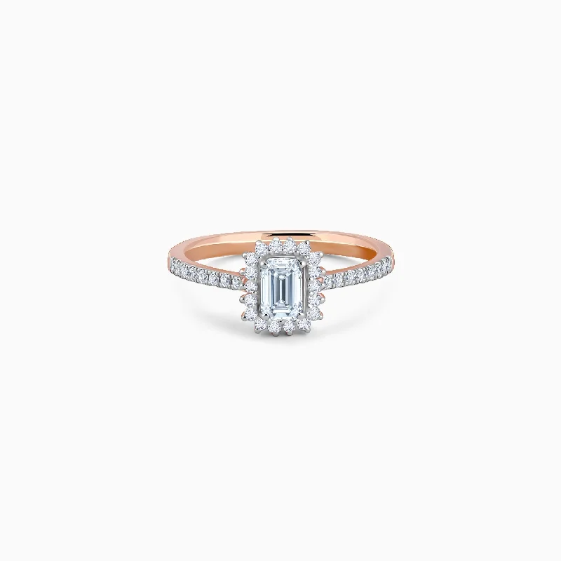 Rose Gold Solitaire Sanguine Ring