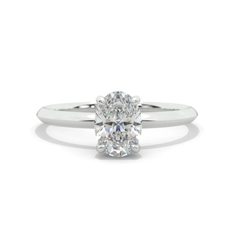 1.5 Carat Moissanite 14K White Gold Engagement Promissory Ring