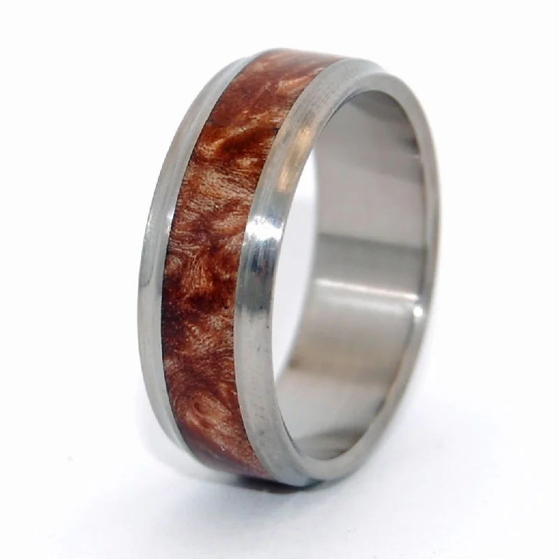 Amboyna Windham | Men's Amboyna Wood Wedding Ring