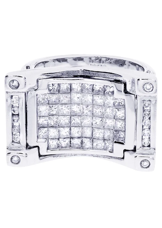 White Gold Mens Diamond Ring| 0.37 Carats| 11.87 Grams