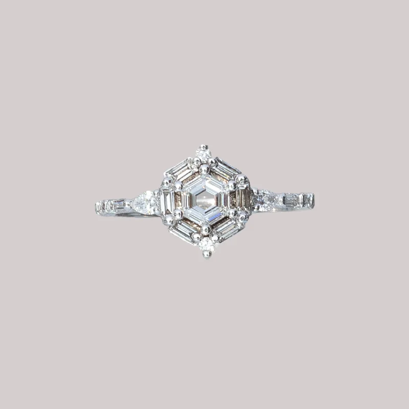 Nebula Hexagon Diamond Ring