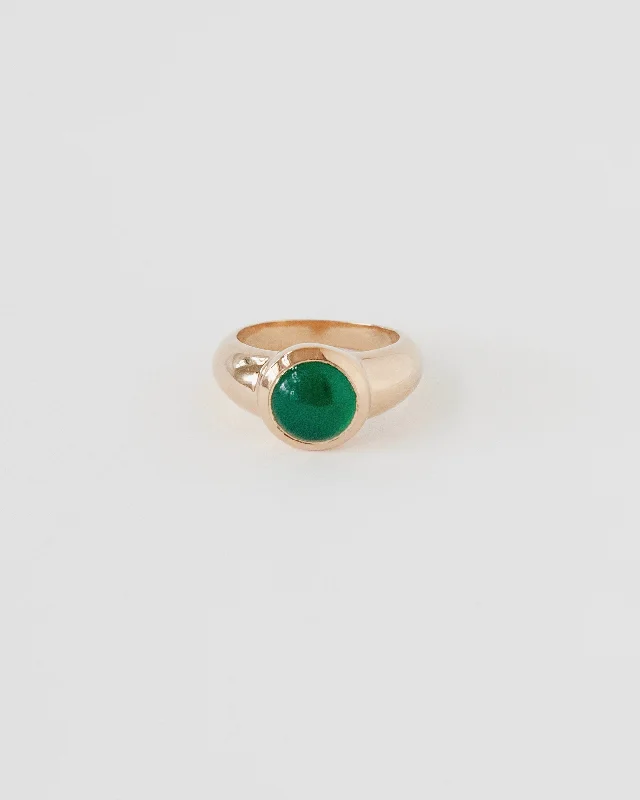 PLANET RING | GREEN ONYX