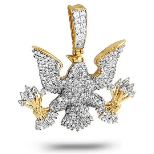 10KY 1.50CTW DIAMOND PRESIDENTIAL EAGLE PENDANT