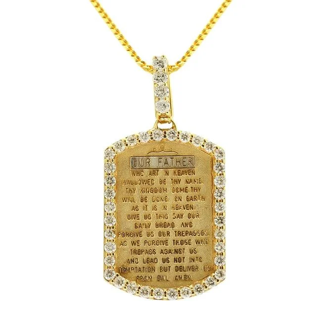 JDTK-1P170823-020 Custom Diamond "The Lord's Prayer" Pendant