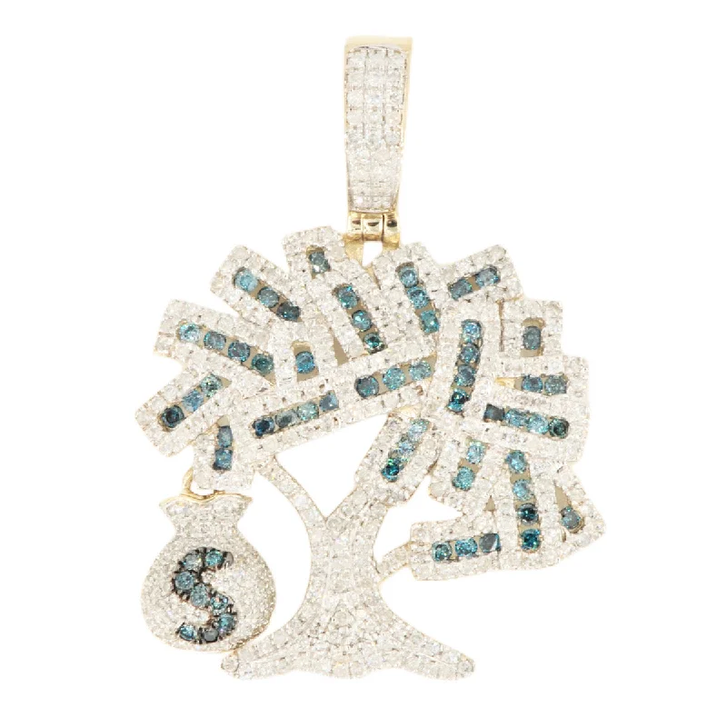 10KY 1.85CTW GREEN AND WHITE DIAMOND 'MONEY TREE'