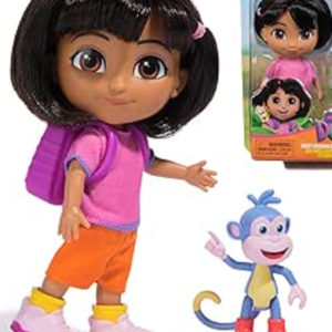 Dora - Best Friends Gift Set - Doll with Clothes Accessory and Slipper Figurine